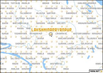 map of Lakshminārāyanpur