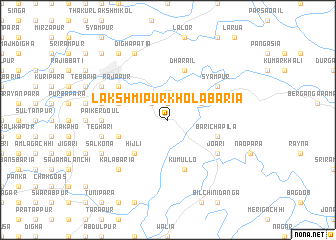 map of Lakshmipur Kholābāria