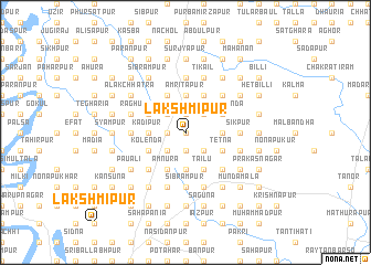 map of Lakshmīpur