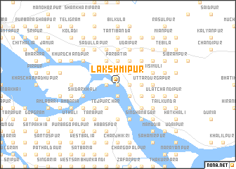 map of Lakshmīpur