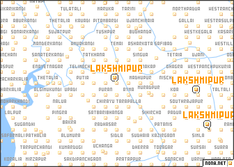 map of Lakshmīpur