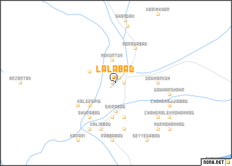 map of Lālābād