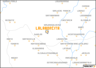 map of La Laborcita
