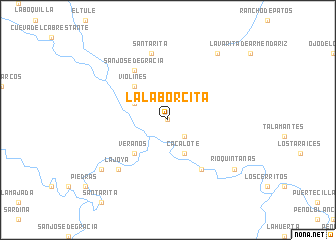 map of La Laborcita