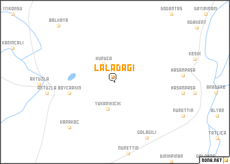 map of Laladağı