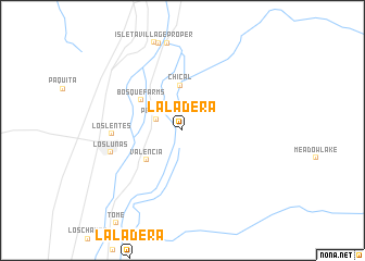 map of La Ladera