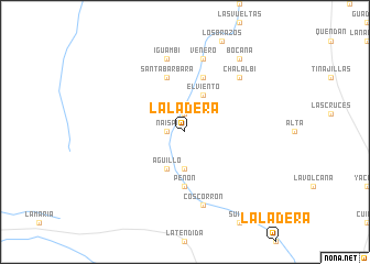 map of La Ladera