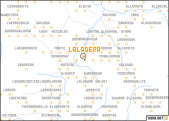 map of La Ladera