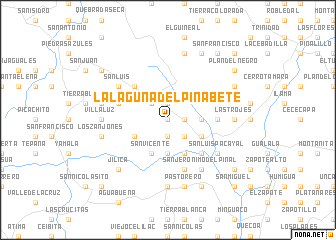 map of La Laguna del Pinabete