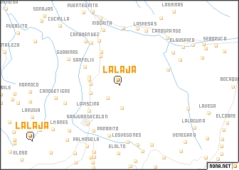 map of La Laja