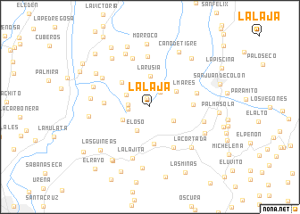 map of La Laja