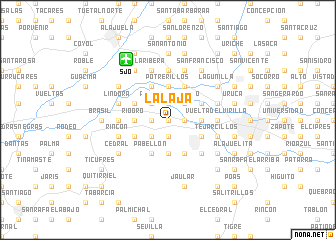 map of La Laja