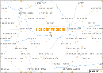 map of La Lande-dʼAirou