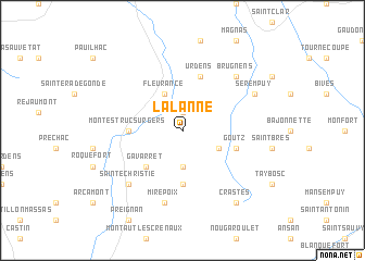 map of Lalanne