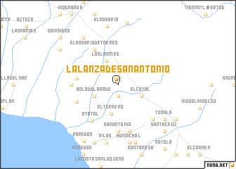 map of La Lanza de San Antonio