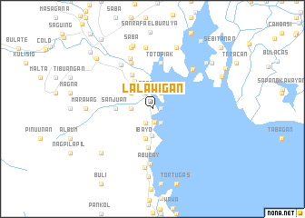 map of Lalawigan