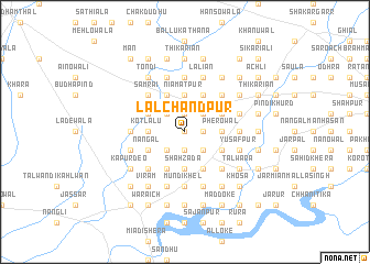 map of Lālchandpur