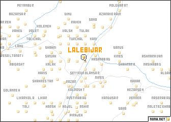 map of La‘l-e Bījār