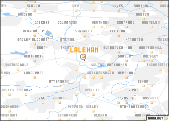 map of Laleham