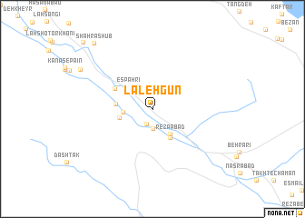 map of Lālehgūn