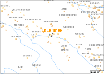 map of La‘l-e Mīneh