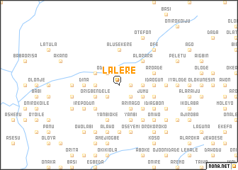 map of Lalere