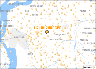 map of Lalhur Hangro