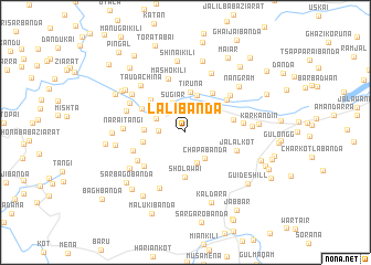 map of Lāli Bānda