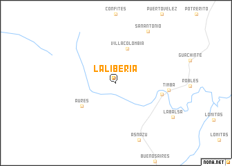 map of La Liberia