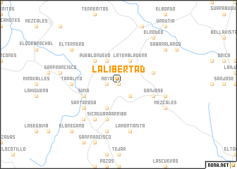 map of La Libertad