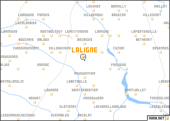 map of La Ligne