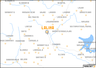 map of La Lima