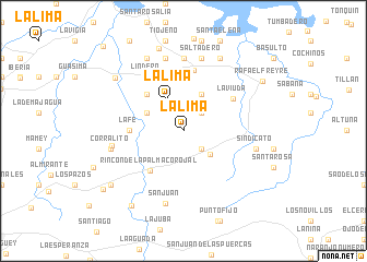 map of La Lima