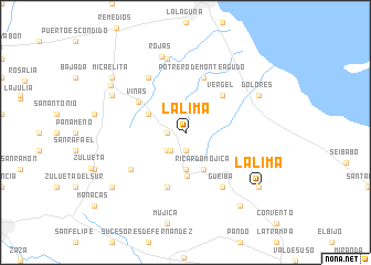 map of La Lima