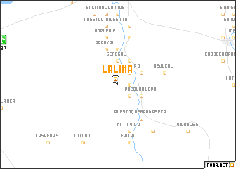 map of La Lima