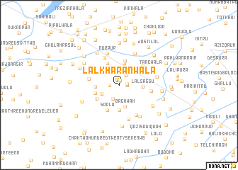 map of Lāl Kharānwāla