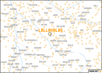 map of Lalla Kalas