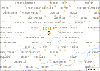 map of LʼAllet