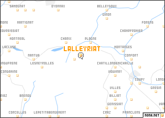 map of Lalleyriat