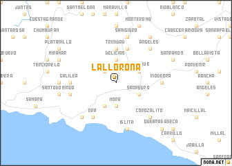 map of La Llorona