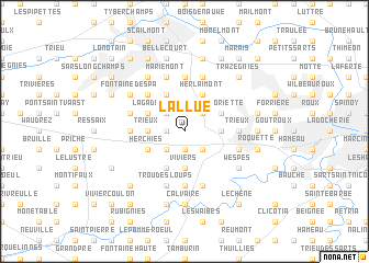 map of LʼAllue