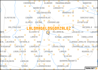 map of La Loma de los González