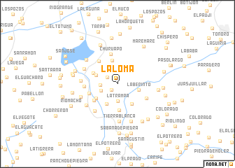 map of La Loma