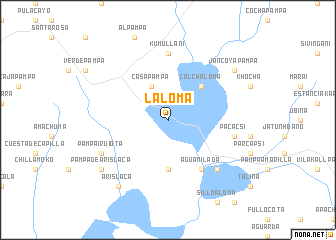 map of La Loma