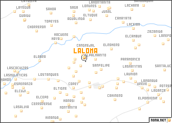 map of La Loma