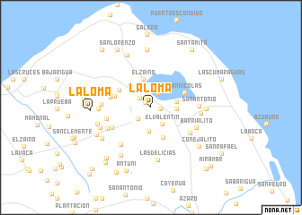 map of La Loma