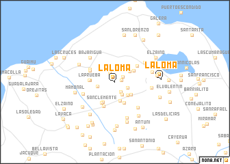 map of La Loma