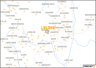 map of La Loma