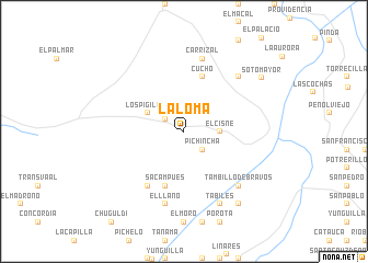 map of La Loma