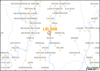 map of La Loma